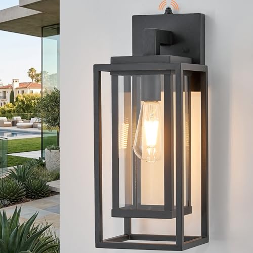 18" Dusk to Dawn Double Cage Outdoor Wall Light