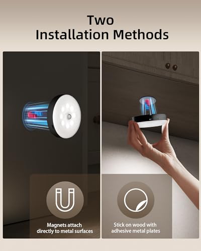 RGB Puck Lights with Charging Station (6 Count)