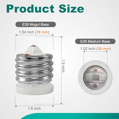 E39 to E26 Socket Converter