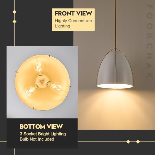 White Gold Pendant Light 3