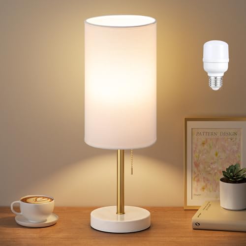 17" Bedside Table Lamp for Bedroom