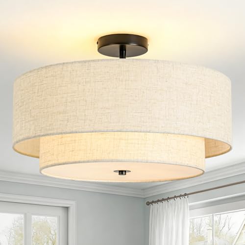 4 Light Semi Flush Mount Ceiling Light