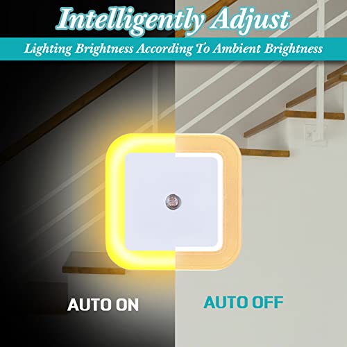 24 Packs LED Night Lights Plug into Wall with Smart Dark Sensor Automatic Hallway Plug in Lights for Bedroom (24 Count)