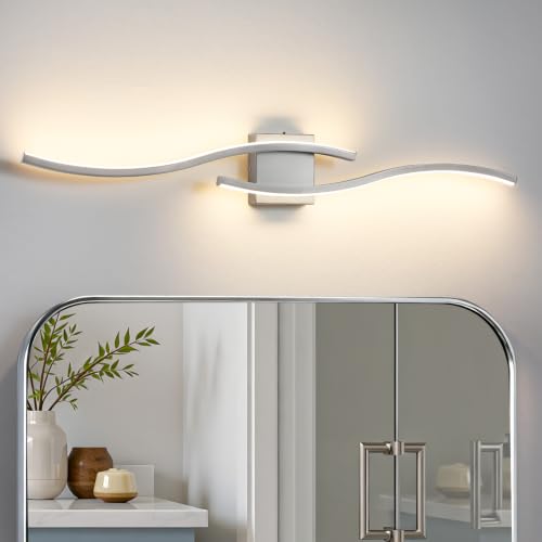 Nickel LED Bathroom Vanity Lights