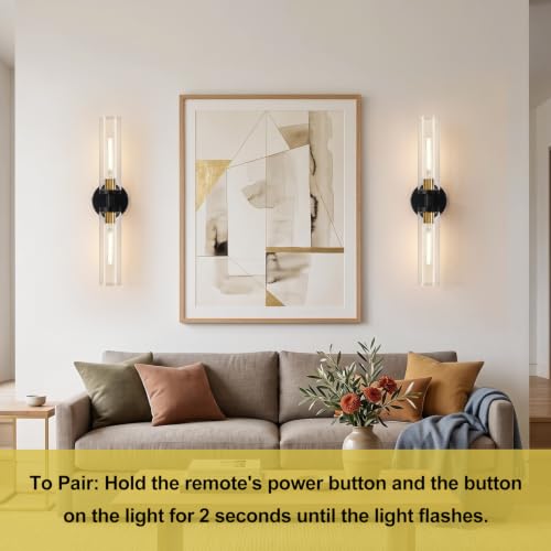 Battery Operated Wall Sconces Set of Two (2 Count)