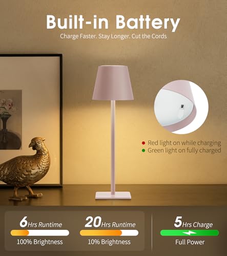 3 Pack Cordless Table Lamp