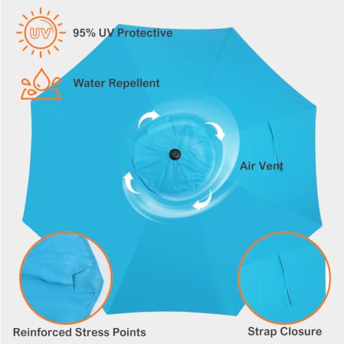 9ft Patio Umbrella Replacement Canopy