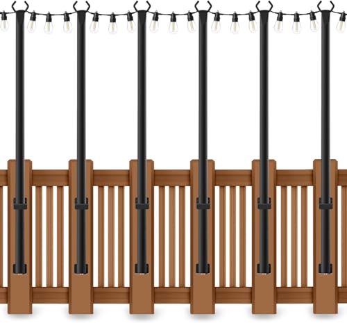 6 Pack 5 Ft String Light Poles (5 Foot)