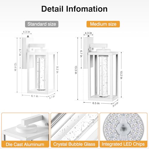 White Outdoor Wall Lights