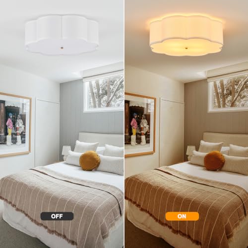 21.7" Large Gold Semi Flush Mount Ceiling Light