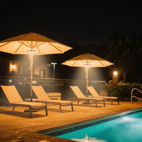 Patio Umbrella Light Rechargeable Umbrella Lights