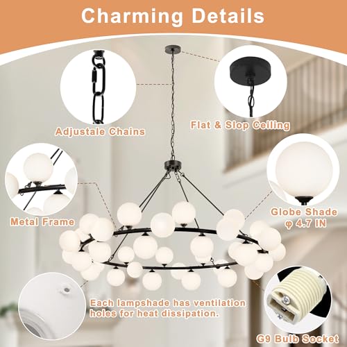 Dining Room Chandelier 60 Inch Sputnik Chandeliers for High Ceilings Large