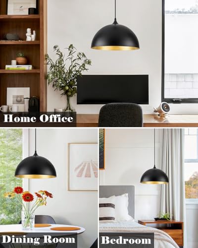 Black Pendant Lights Kitchen Island 2 Pack (2 Count)