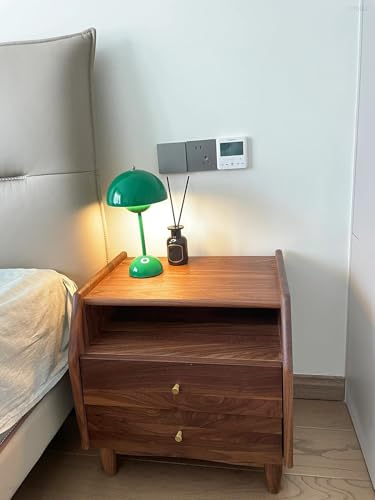 Modern Flower Bud Lamp 12" Cordless Touch Lamp Dimmable 2600mAh Rechargeable Desk Lamp Nordic Minimalist Mushroom Lamp Nightstand Bedside Lamp for Bedroom Living Room