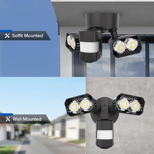 28W 3500LM Motion Sensor Outdoor Lights