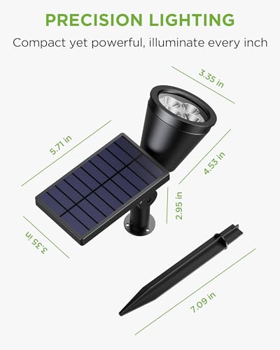 4 Solar Lights Outdoor for Halloween Christmas Xmas (4 Count)