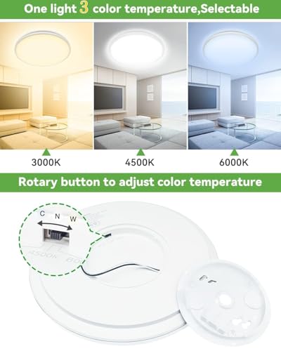 12Pack 12 Inch LED Flush Mount Ceiling Light