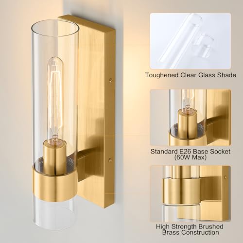 Gold Wall Sconces Set of 2 (2 Count)