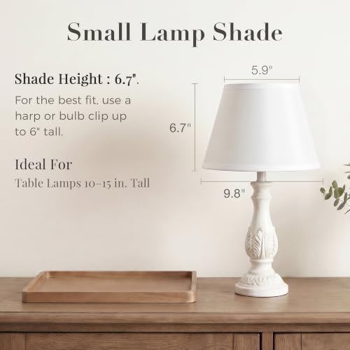 Small White Empire Lamp Shade for Table Lamp