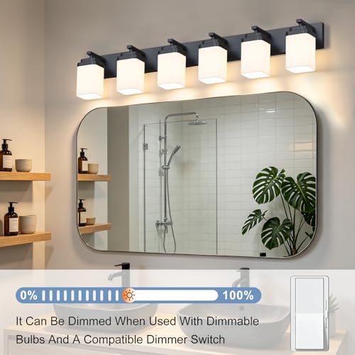 Matte Black Bathroom Light Fixtures
