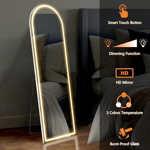 LED Arched Full Length Mirror