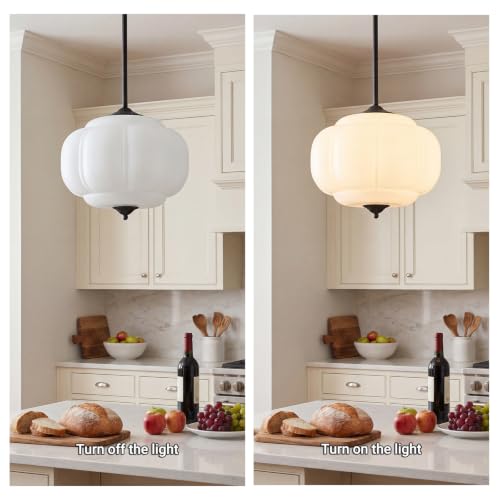 15 in White Milk Glass Ceiling Light Fixture