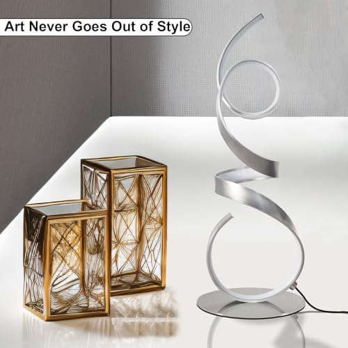 20W 2700LM 3 Colors Dimmable LED Art Table Lamp 21.4 Inch with Touch Switch for Living Room