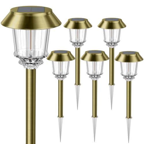 Solar Pathway Lights Outdoor (6 Count)