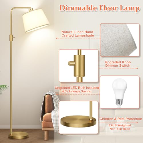 Upgraded】 Dimmable Floor Lamp