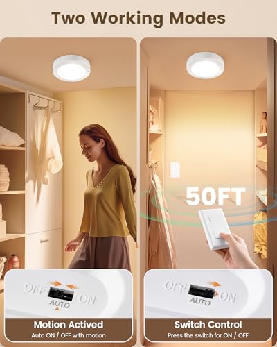 Rechargeable Ceiling Light with Wall Switch Remote