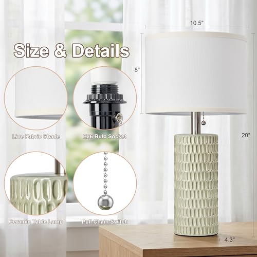 20” Modern Table Lamps Set of 2 (2 Count)