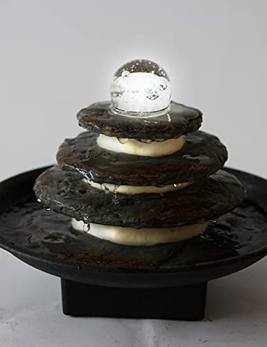 Indoor Water Fountain Tabletop Fengshui Waterfall 11 Inch