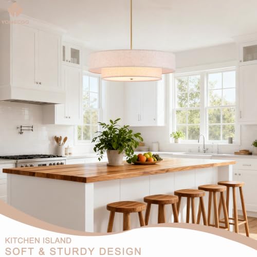 25.6" Large Drum Chandelier