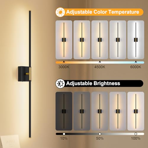 Battery Operated Wall Sconce Set of Two with Remote Control (2 Count)