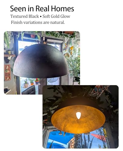 20 Inch Large Black Chandelier Dome