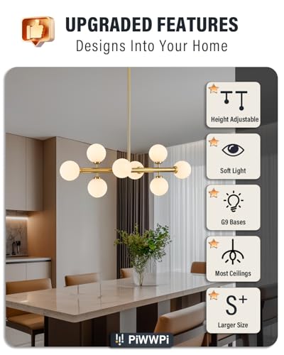 Modern Linear Chandeliers for Dining Room
