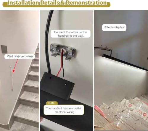 LED Motion Sensor Handrail Lights for Stairs
