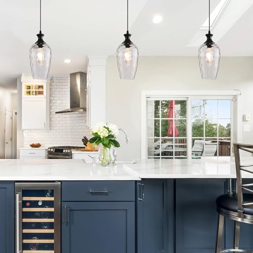 Glass Pendant Lights Kitchen Island (2 Count)