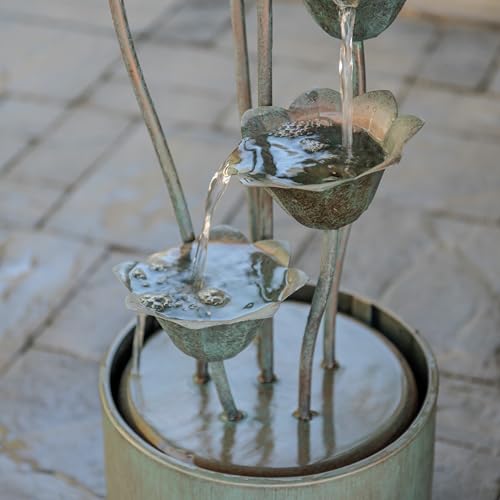 35 Inch Freestanding Sculptural Metal Multi