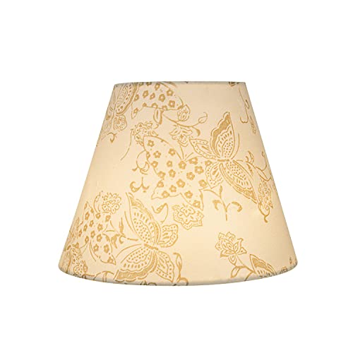 58903A Empire Uno Lamp Shade in Cream with Butterfly Pattern