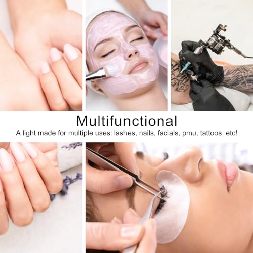 Half Moon Lash Light with Phone Holder for Filming & Content Creation