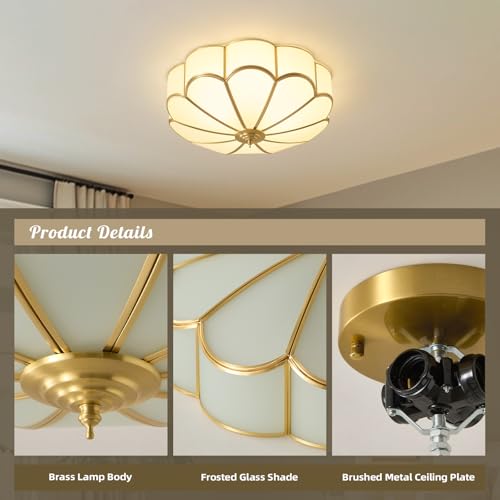 Brass Vintage Gold Ceiling Light