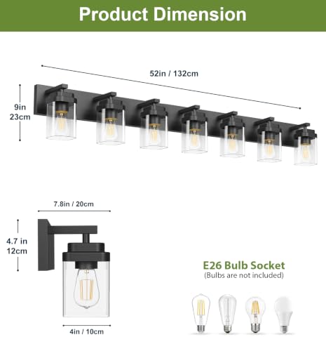 Black Bathroom Light Fixtures