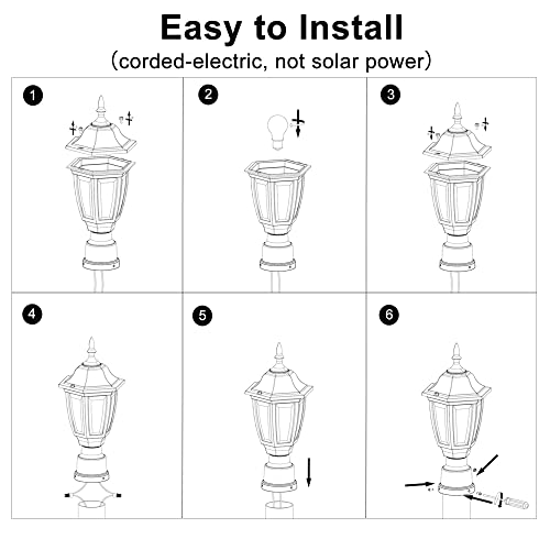 Outdoor Post Lights (2 Count)