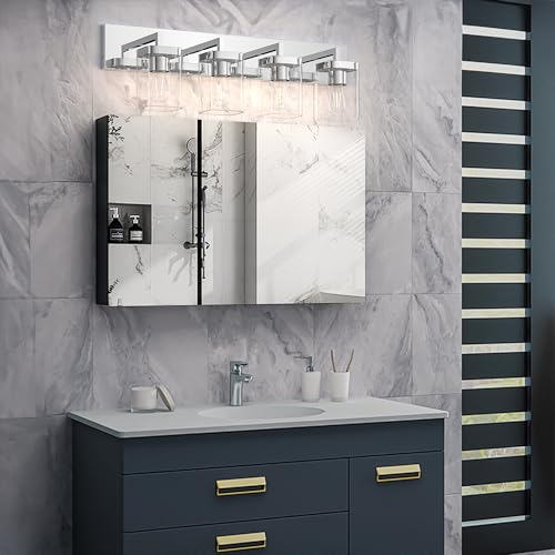 Chrome Bathroom Vanity Light