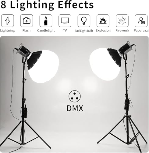 GVM 200W LED Video Light with Lantern Softbox