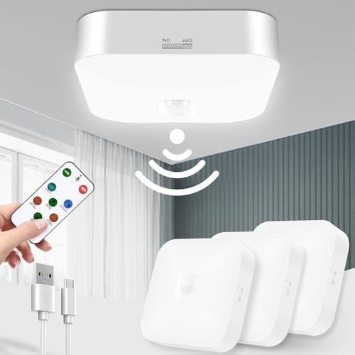 Rechargeable Motion Sensor Ceiling Light with Remote (7.2 Count)