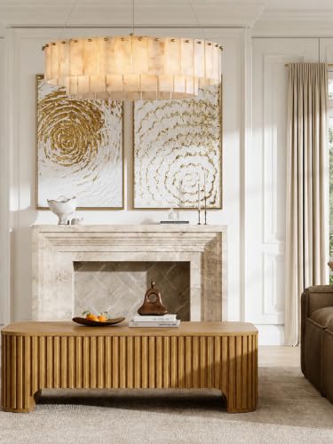 Alabaster Chandelier 31 Inch