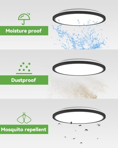 4Pack 16.5 Inch LED Ceiling Light Flush Mount (4 Count)