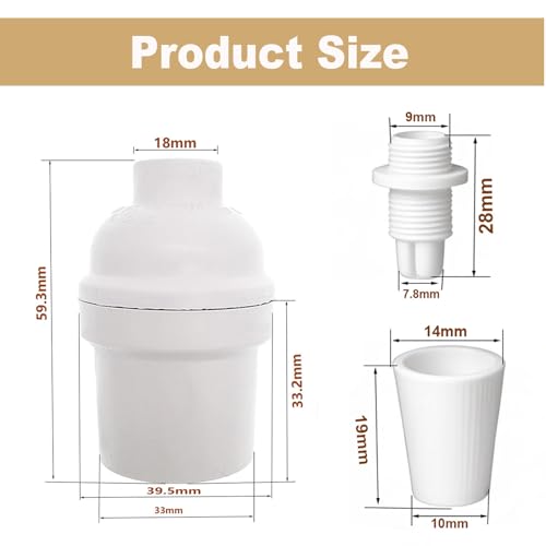 Phenolic Medium Base Light Socket (3 Count)